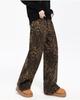 Unisex Retro-Freizeithose mit geradem Bein und Leopardenmuster