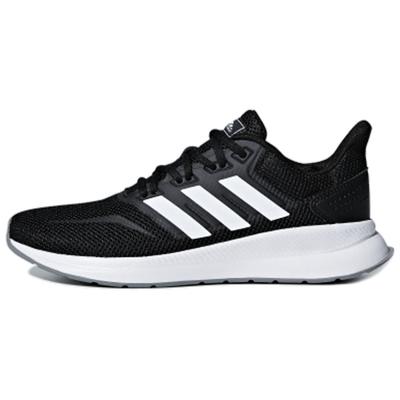 Neo Runfalcon 1.0 Suporte Respirável Cano Baixo Tênis de Corrida Casual Feminino Preto Branco F36218