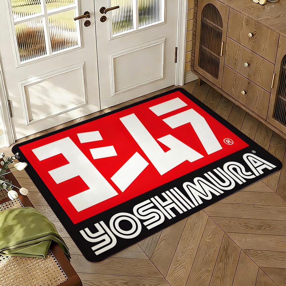 Yoshi-muras Exhaust Floor Mat Soft Thickened Absorbent Non-Slip Bedroom Living Room Door Mat Home Decor Flannel Rugs