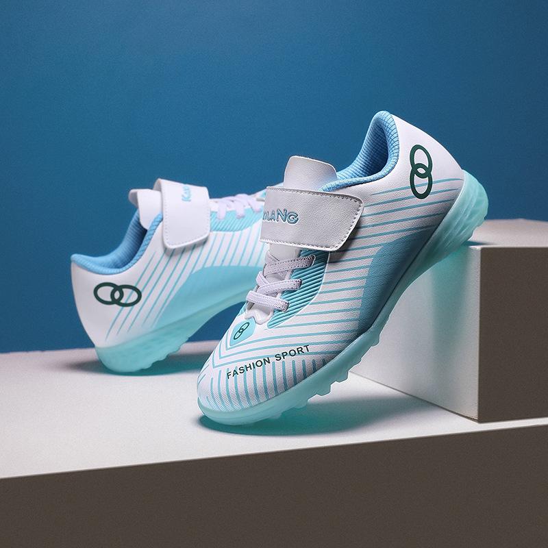 Student Football Shoes Men's Small Free Sports Shoes Spikes Children's Training Laces Women's Game Children's Velcro Crush