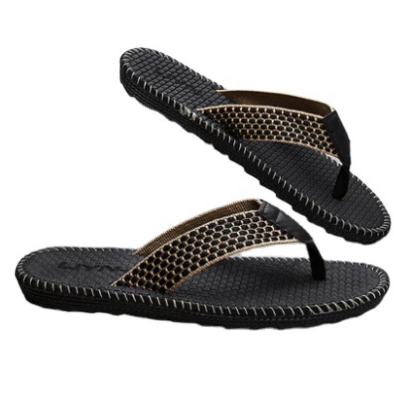 Men's Anti Slip Flip Flops  New Fashion Indoor Outdoor Beach Soft Slippers Home Bathroom Flat Casual Shoes Wear-Resistant