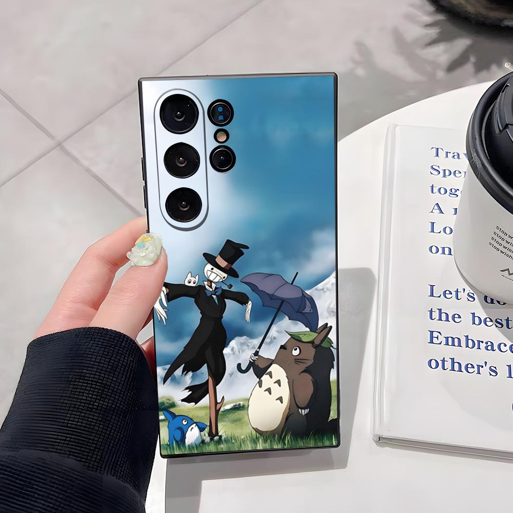 

Kawaii T-Totoro Classic Movie Phone Case For Samsung S26 Ultra S25 Edge Ultra S23 S22 S21 S20 Ultra Plus S24 Fe Glass Cover Samsung S22