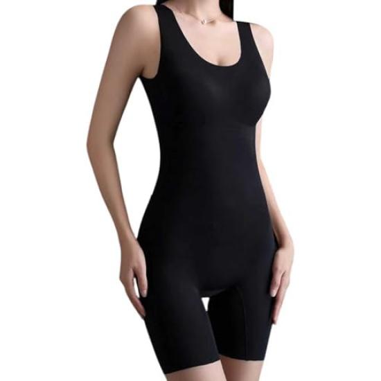 Body Shaper Seamless Shaping Bodysuit Compression Design Shapewear Hip Lift Tummy Control Warming Innerwear Antibacterial Crotch No Shorts Needed