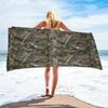 Toalla de Playa Gruesa Extra Grande Camuflaje Jungla, Suave Oversize para Amantes de las Vacaciones y la Natación
