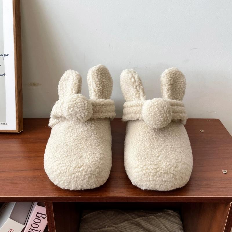 

Обувь Мао Мао обувь Бокен женская 2025 осень и зима овчина новая сумка голова плюшевые полушлепанцы обувь Доудоу хлопковые шлепанцы на одну ногу 41