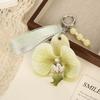 Colorful Floral Key Chain Cartoon Bag Pendant Lovely Butterfly Orchid Pendant  Key Keyring