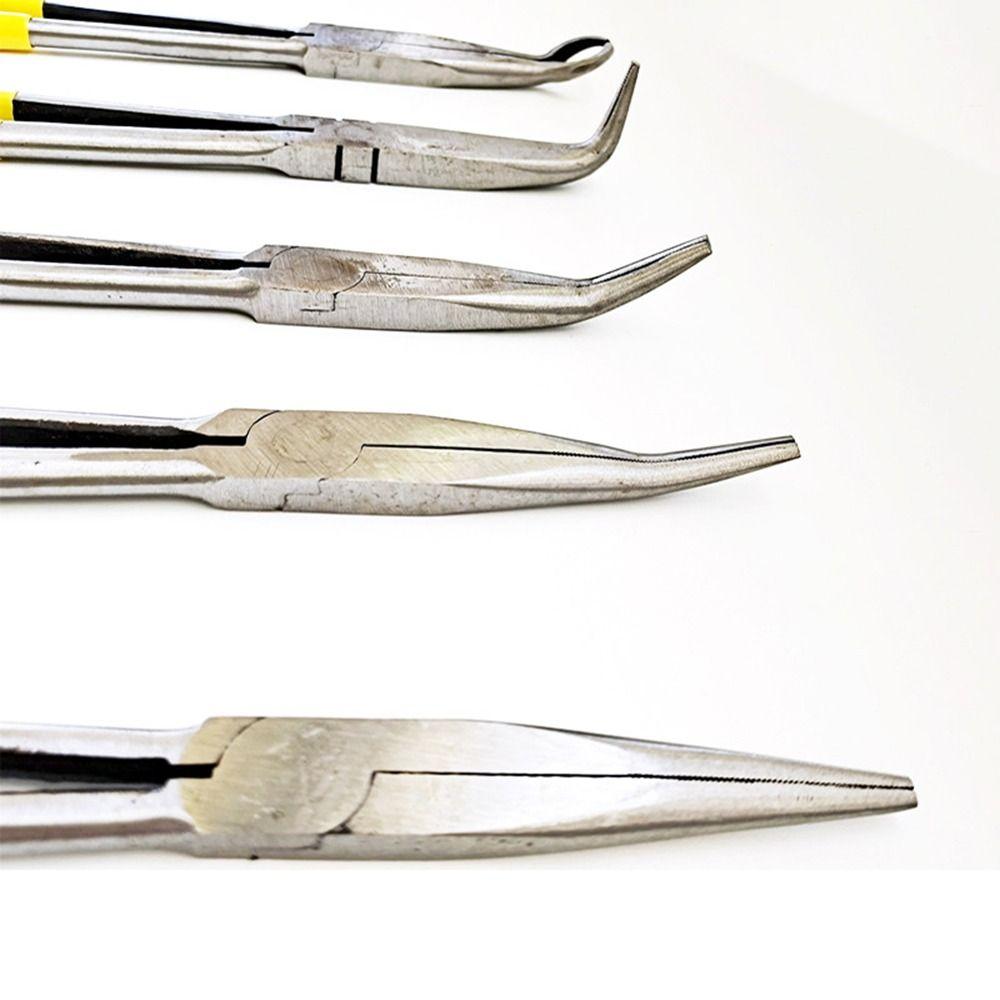 0/25/45/90 Degree Extra Long Nose Pliers Straight Bent Tip Hand Removal Tools  Hand Tools