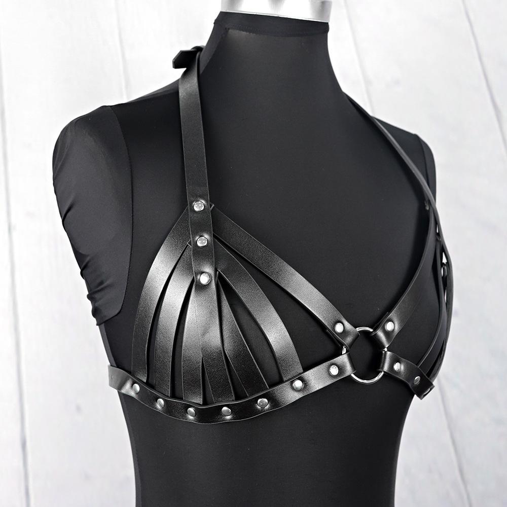 Women'S Leather Strap Belt Sm Suspender Bra Apparel Accessories Accessories Sex Belt
