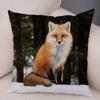 Cute Wild Fox Pillowcase Office Living Room Car Ornaments Home Pillowcase