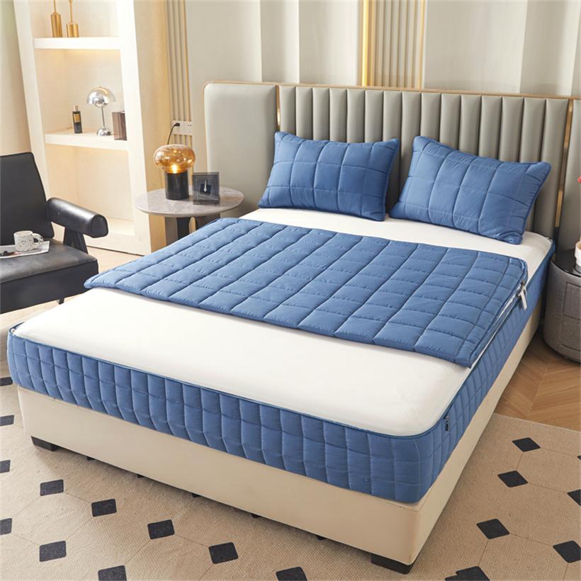 

Six Sides All Inclusive Матрас Топпер Толстый Матрас Чехол Пылезащитный Воздухопроницаемый Бесшумный Матрас Защитная Простыня 160x200x25cm синий