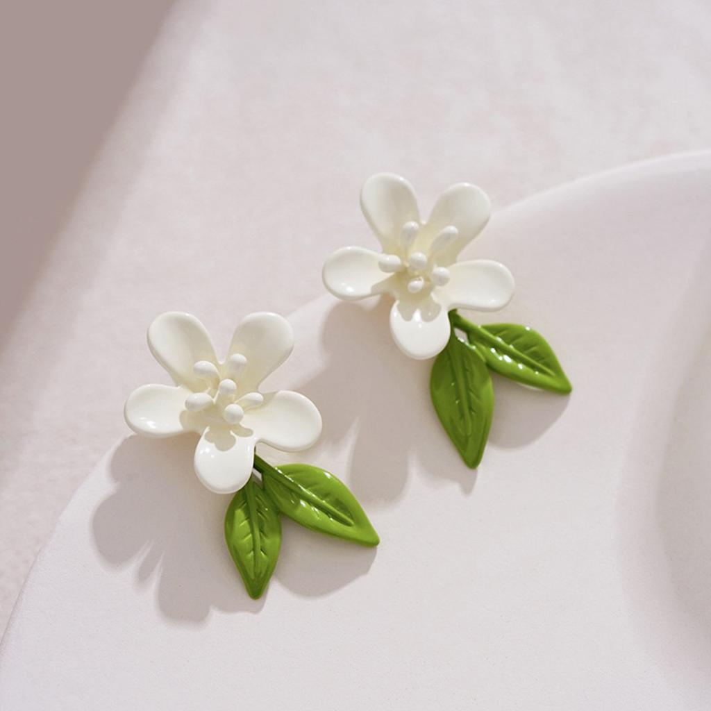 New Summer Collection Flower Dangle Earrings Jewelry for Women with Hypoallergenic & Plant Elements Style Stud Earrings Gifts