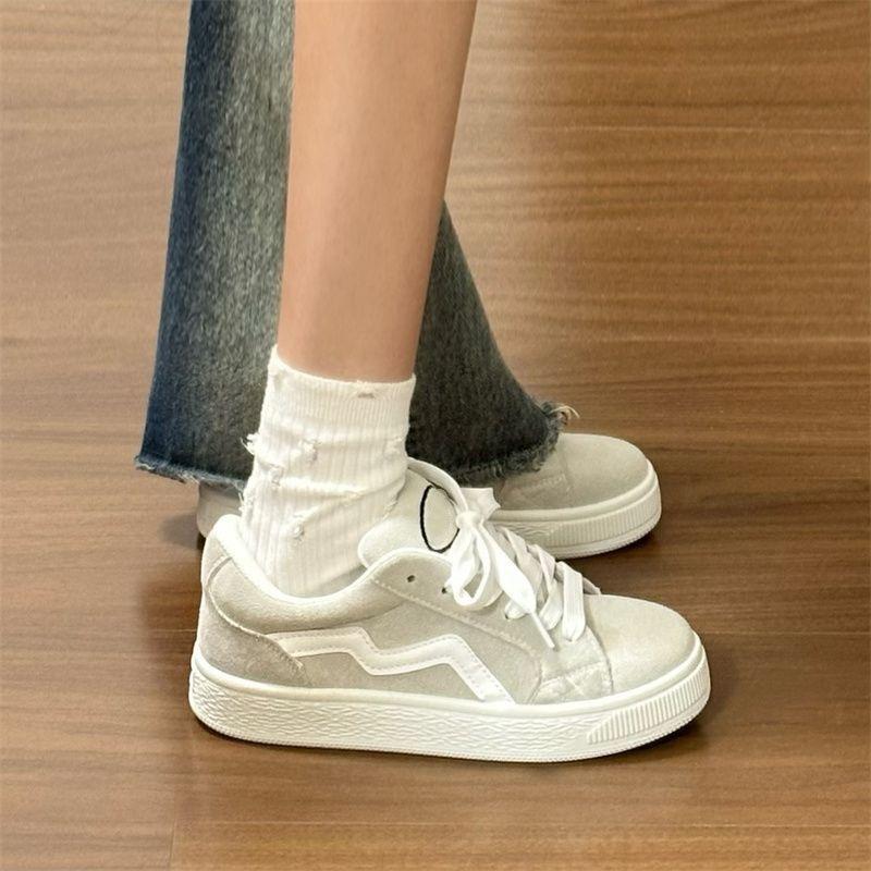 

Новые черные ретро волна хлебные туфли женские классические универсальные парные кеды на платформе удобные повседневные туфли женские 40 серый