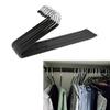 10 Pack Anti-slip Stainless Metal Pant Trousers Jean Hangers Rails Closet Storage Organizer