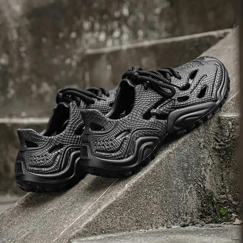 Fashion Round Nose Flat-heeled Sneakers Size 48 To 50 Man Slippers Sneakers Flip Flops Shoes Beach And Outdoor Sandals Sport