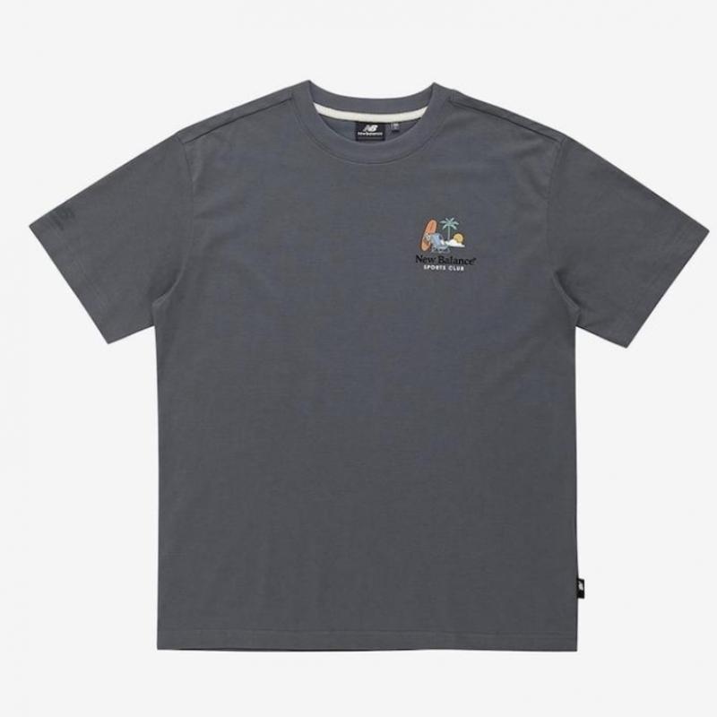 New Balance Nb Boy Wave Club Sunset Short Sleeve Tee