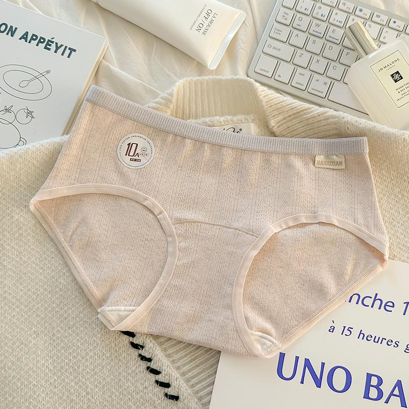 

Big Size Girls Spring and Autumn Lovely Pure Cotton 10A Antibacterial Extended Cotton Crotch Triangle Briefs M рожевий