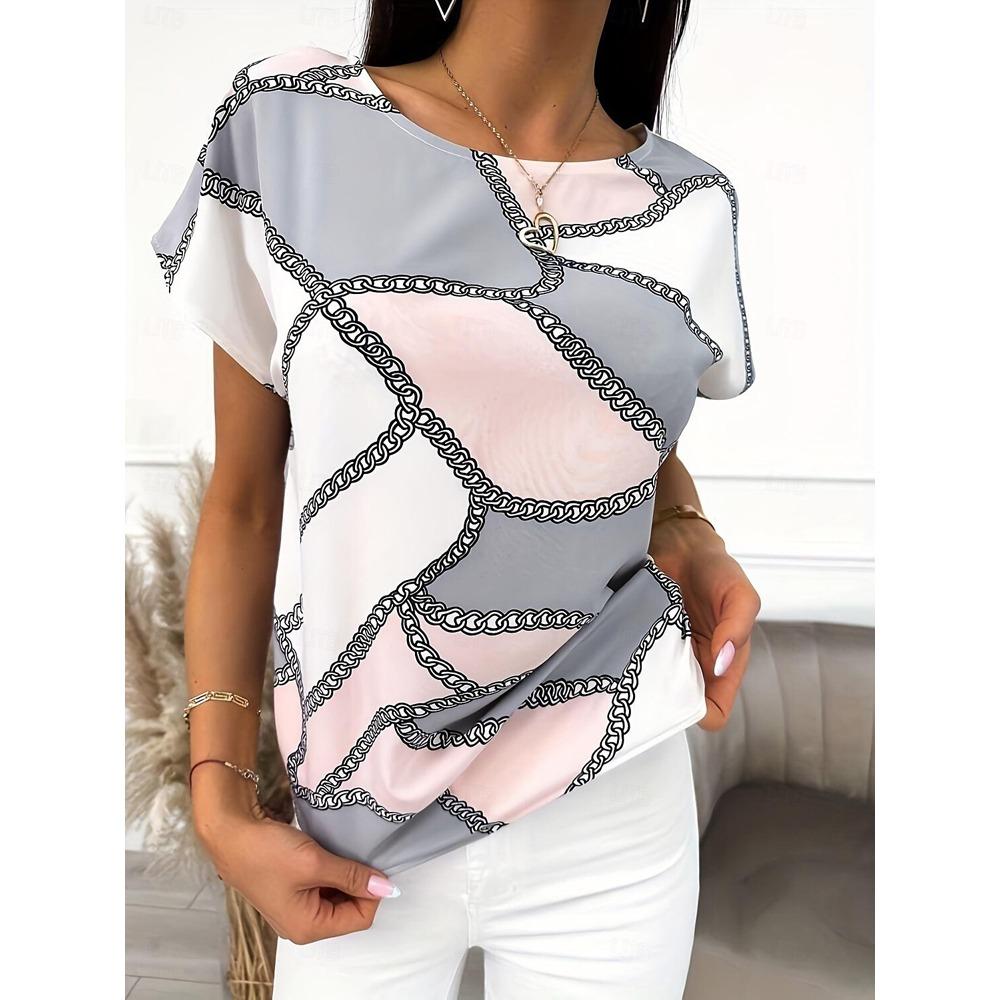 

Женская футболка с V-образным вырезом и короткими рукавами 6XL