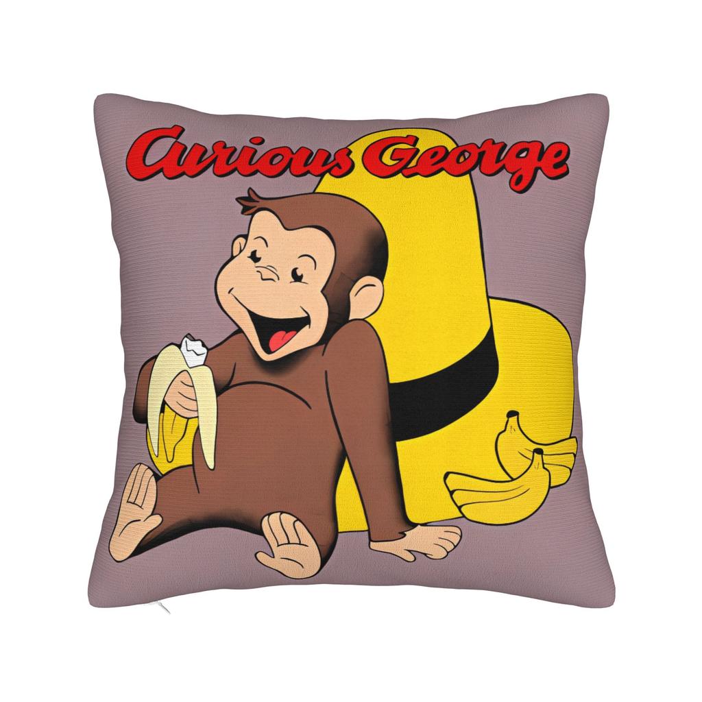 Pillow Case Cartoon Monkey C-Curiouss Georges Soft Pillow Cover For Sofa Car Home Decor Fashion Pillowcases