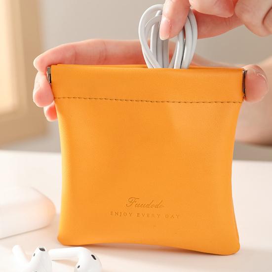 Waterproof Cable Storage Bag Large Capacity All Match Automatic Closing Lipstick Pouch Outdoor Supplies