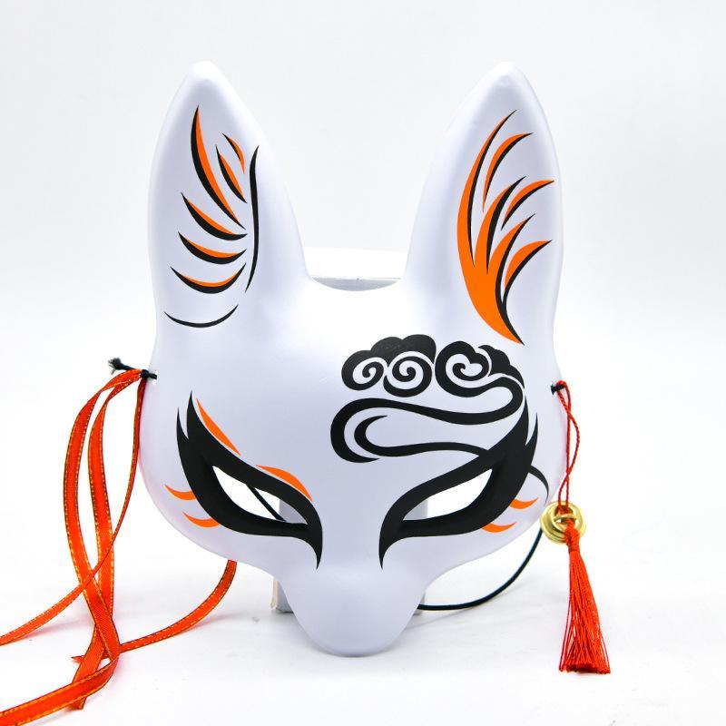 1 ks Anime Liška Kočka Poloviční Maska na Obličej Japonská Třešňový Květ Liška Cosplay Poloviční Maska Maškarní Halloween Cosplay Párty Maska Rekvizity