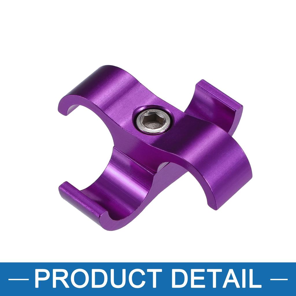 A ABSOPRO Car AN6 14mm Hose Separator Clamp Line Brake Line Aluminum Alloy