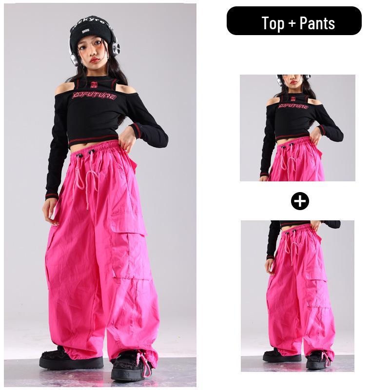 Trendiges Jazz-Tanzkostüm-Set für Mädchen für Auftritte und Laufstege