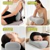 Support Cushion Portable Office Nap Pillow Ergonomic Small Neck Pillow Headrest Cushion Slow Rebound Lumbar Pillow Camping