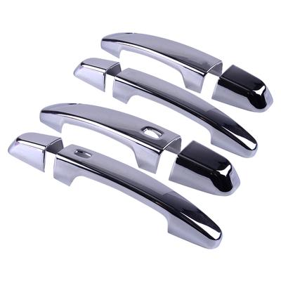 Self-Adhesive Chrome ABS Exterior Side Door Handle Cover Trim Handle Bezel Smart Keyless Fit for Chevrolet Equinox SUV 2018-