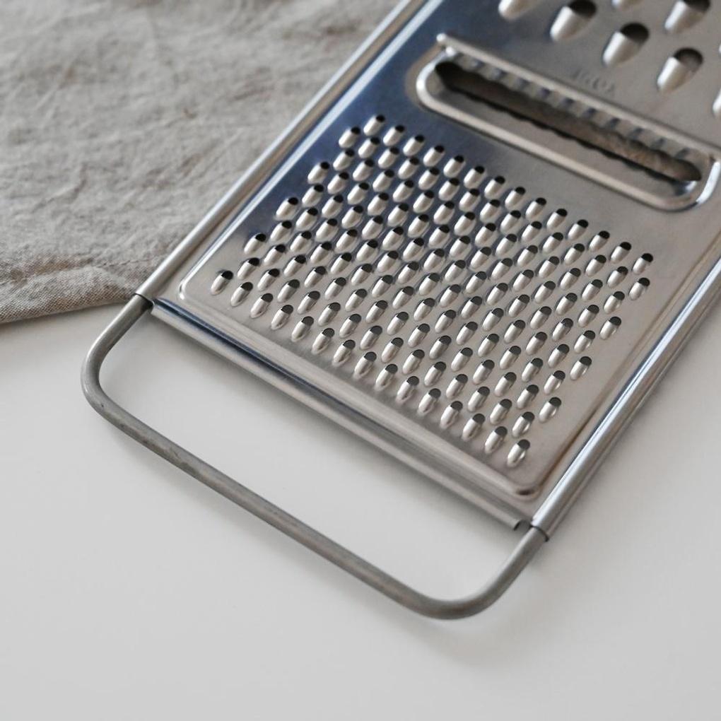 Edelstahl Roter Griff Käsereibe Gemüsereibe