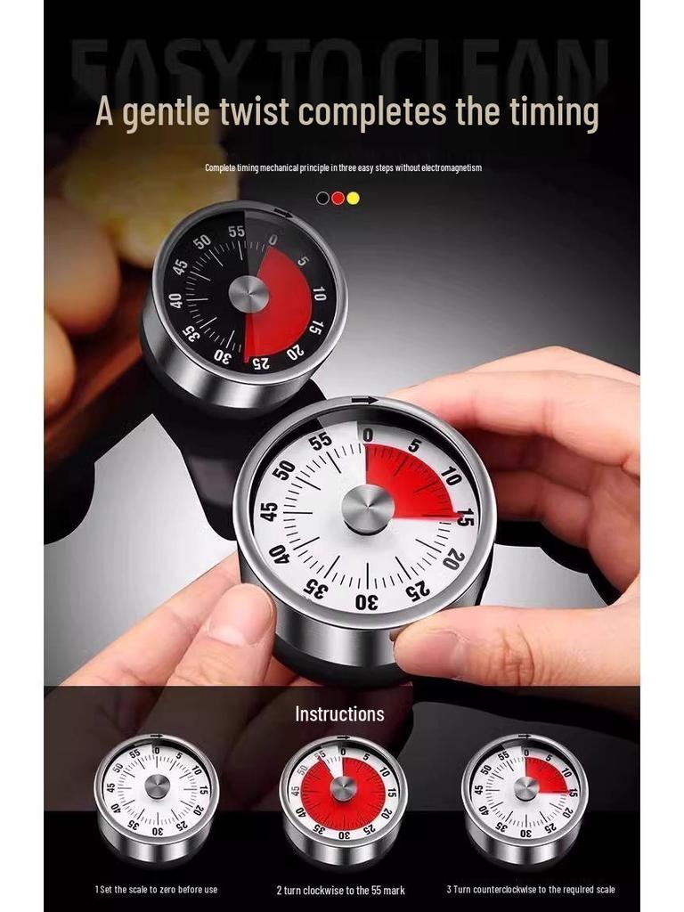 Magnetic Visual Timer for Kitchen and Learning - Kids Cooking and Study Alarm Clock