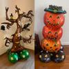 1Set Halloween Foil Balloons,Pumpkin Ghost Witch Aluminium Foil Balloons, Halloween Party Home Decorations