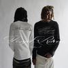European and American Y2K Dark Retro Printed High Street Trendy Long Sleeved Men's and Women's Tops
