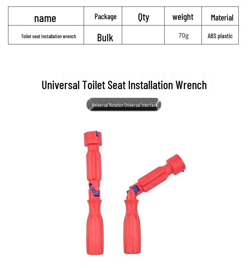 Toilet Seat Installation & Repair Tool Set