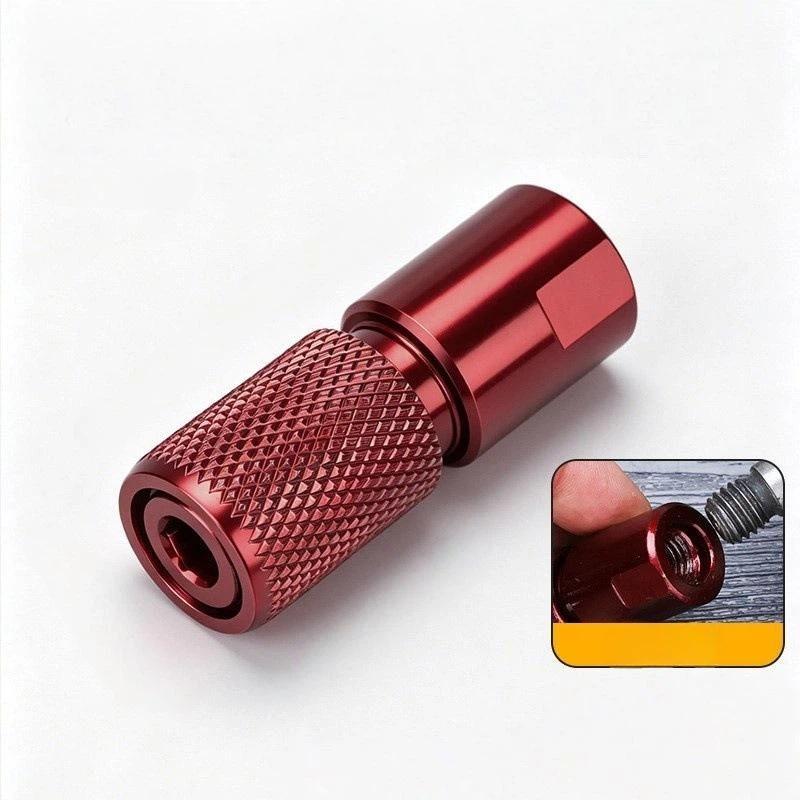 Quick Release Hex Shank Adapter 1Pcs M10 to 6.35mm Compact Converter for DIY Projects Power Tool Accessory