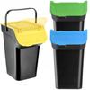 KADAX Trash Can 3x25L Set for Waste Sorting Container with Handle