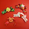 Festive Cartoon Collar with Cute Bow for Cats & Dogs - Silent Red Christmas Necklace Decoration