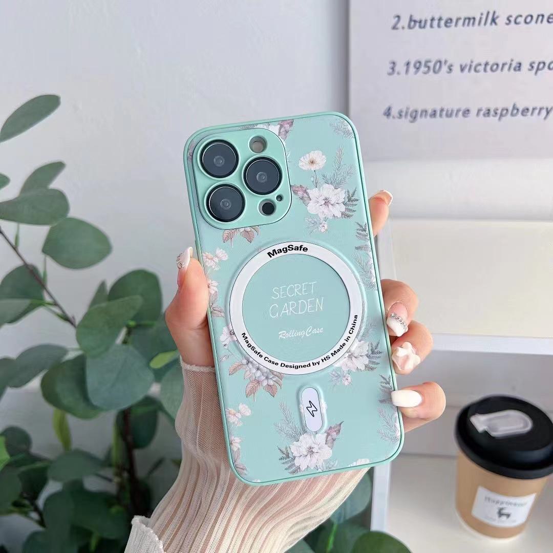 

Чехол MagSafe Magnetic Phone Case для iPhone 14 Pro/13/11 с рисунком 15 - тема Secret Garden 14 Pro Max