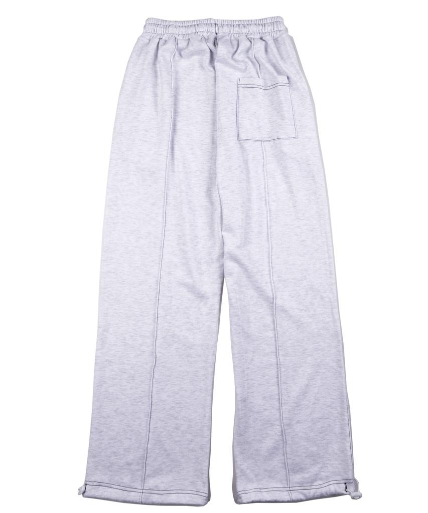 PEACE MAKER Stitch Circle Logo Sweat Pants (White Melange)