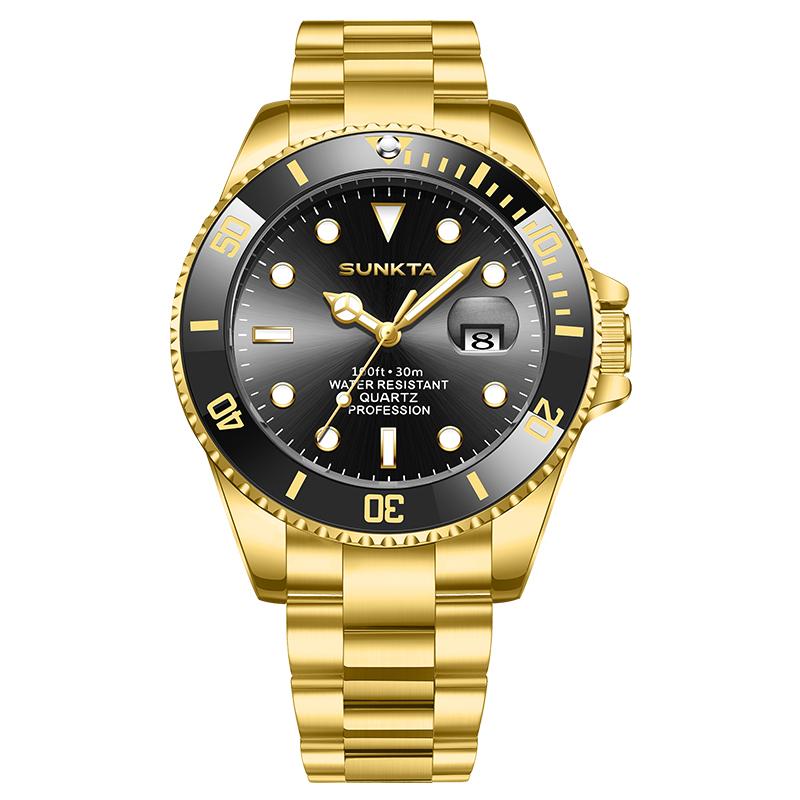SUNKTA New Luxury Men Quartz Watches Original Diving Series Colorful bezel Waterproof Watch Date Trendy Men Watch Reloj Hombre