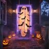 Einfach zu installierende Feiertagsdekoration Halloween Große hängende Schaukel Geist Dekoration, Leuchtend gruselige schwingende atmungsaktive Polyester mit 3D-Fledermäusen für Veranda,