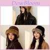 Mink Fur Felt Hat For Women Winter Warmth Windproof Sun Protection Casual Fashion