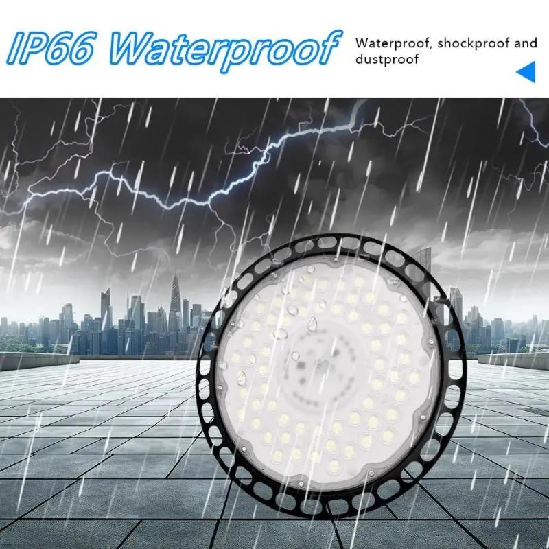 100W 150W 200W 6500K LED High Bay Light High Brightness Industrial Lighting Workshop Warehouse Garage LED Lamp AC180-260V