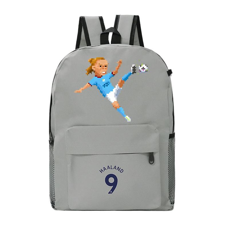 Mochila Mundial Haaland Gran Capacidad Duradera Mochila Escolar Deportiva