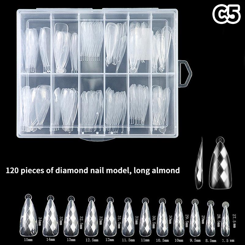 Sandwich Dual Nail Forms 240Pcs 15Size Extensions-Dual Forms Coffin Oval Almond Nail Forms Top Mold Bottom Mold Extensions