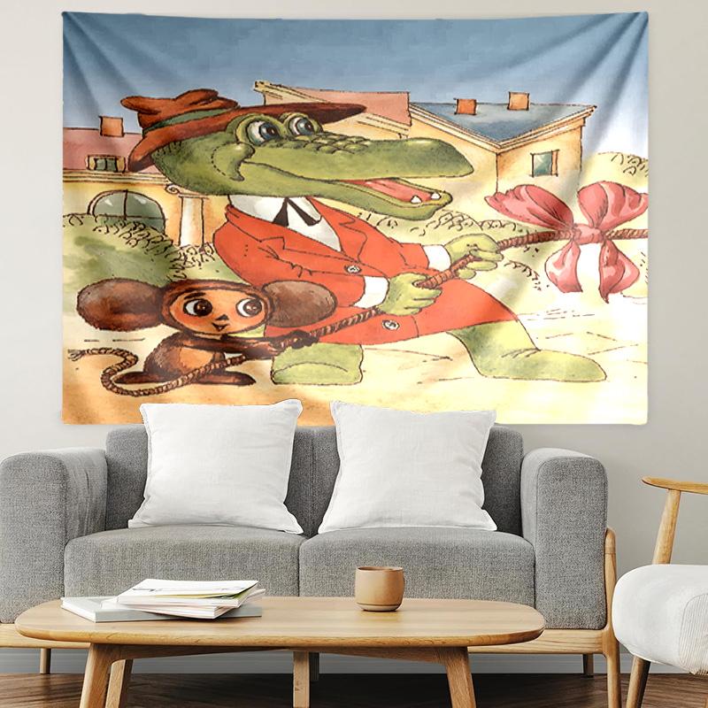 Arazzo con Stampa Karlsson sul Tetto, Leggero da Appendere a Parete, per Camera da Letto, Dormitorio, Soggiorno, Decorazione Artistica per la Casa, Regalo di Compleanno o Natale per Amici