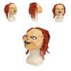 Máscara de Látex Halloween Boneco Chucky Brincadeira de Criança com Design Assustador para Festa e Cosplay