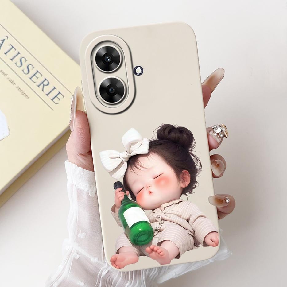 Für Realme Note 60 Hülle RMX3933 Luxus Candy Lackierte Abdeckung Weiche TPU Handyhülle Für Realme Note 60X Note60 Narzo N61 Fundas Coque