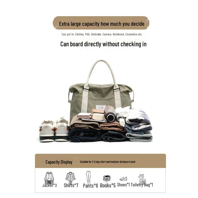 OIMG Large Capacity Travel Duffel Bag