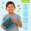 Bentgo Kids' Lunch Box with Kids' Print Dinosaur Design, Leak-Proof, 5-Compartment Bento Style, Ideal Meal Sizes for Kids Ages 3-7, Made with