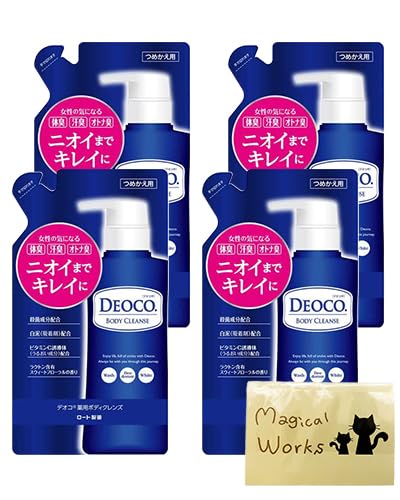 

Оптовая закупка Дезодоранта-дезодоранта DEOCO Medicated Body Cleanse Refill 250 мл x 4 шт. Мыло для тела со сладким цветочным ароматом, запах пота для взрослых, волшебный запах
